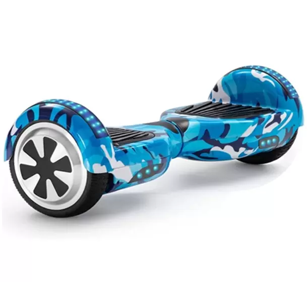 Hoverboard Skate Elétrico 6.5 Azul Camuflado Led Bluetooth - Brinovar