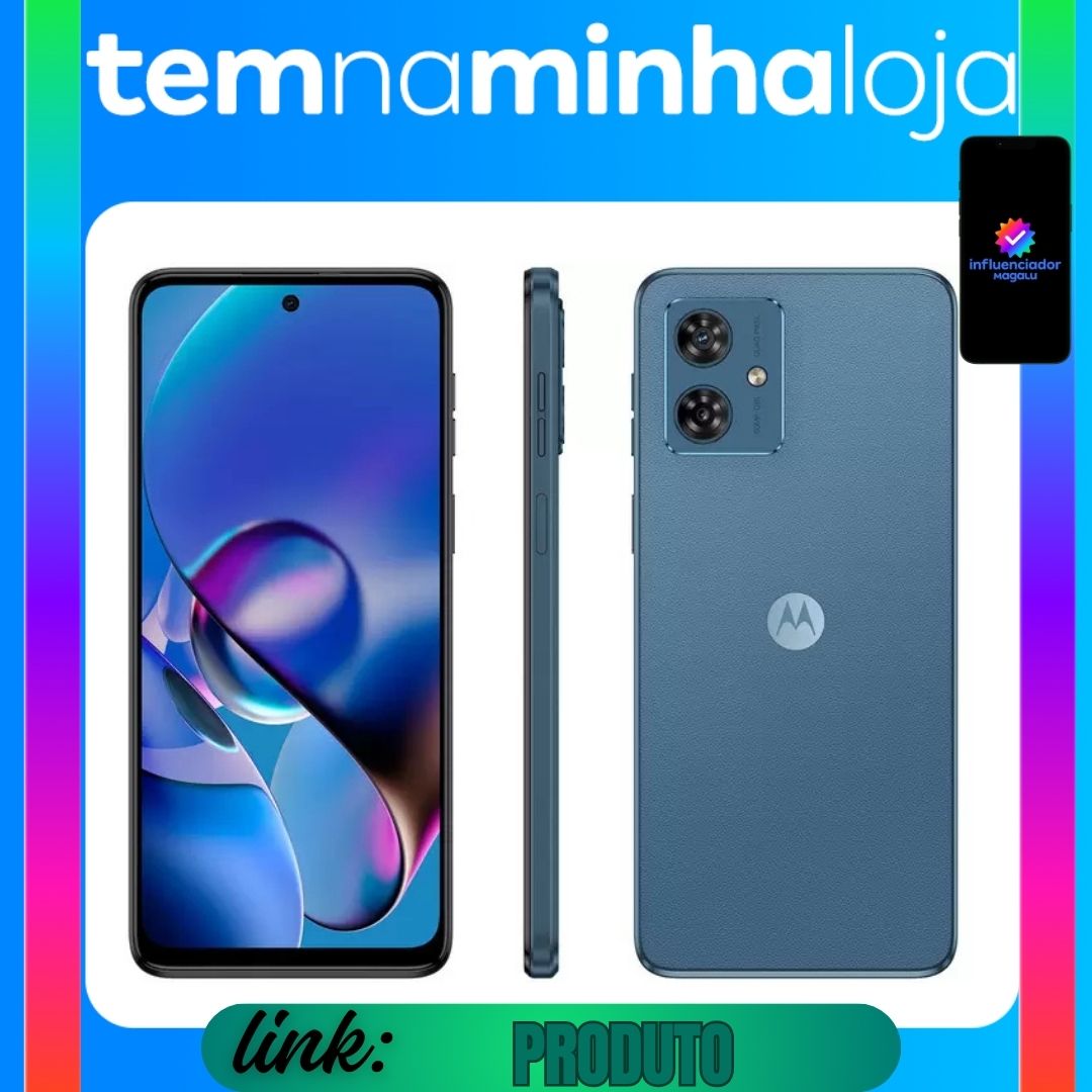 Smartphone Motorola Moto G54 256GB Azul 5G 8GB RAM 6,5" Câm. Dupla + Selfie 16MP Dual Chip